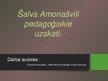 Presentations 'Šalva Amonašvili pedagoģiskie uzskati', 1.