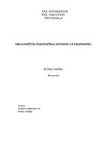 Research Papers 'Organizētās noziedzības ietekme uz ekonomiku', 1.