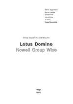 Summaries, Notes 'Lotus Domino un Nowell Group Wise apraksts un salīdzinājums', 1.