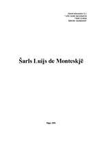 Research Papers 'Šarls Luijs de Monteskjē', 1.