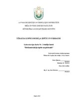 Summaries, Notes 'TĒRAUDA KOPNES MODEĻA IZPĒTE UN PĀRBAUDE', 1.