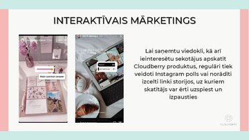 Presentations 'Integrētās mārketinga komunikācijas novērtēšana - Cloudberry', 11.