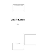 Research Papers 'Jēkabs Kazaks', 1.