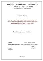 Practice Reports 'SIA LLKC Valkas LKB', 1.