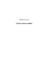 Research Papers 'Latvijas eksporta politika', 1.
