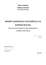 Presentations 'Operētājsistēmas uzstādīšana un konfigurācija', 1.