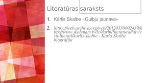 Presentations 'Skaistais literatūrā', 8.