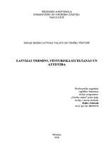 Essays 'Latvijas termins, vēsturiskā izcelšanās un attīstība', 1.