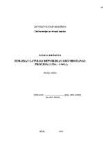 Research Papers 'Izmaiņas Latvijas Republikas likumdošanas procesā (1934.–1940.g.)', 1.