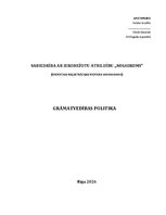 Samples 'Grāmatvedības politika', 1.