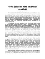 Essays 'Eseja "Pirmā pasaules kara uzvarētāji"', 1.