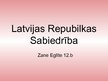 Presentations 'Latvijas Republikas sabiedrība', 1.
