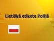 Presentations 'Lietišķā etiķete Polijā', 1.
