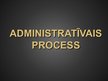 Presentations 'Administratīvais process', 1.