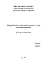Research Papers 'Eiropas Savienības struktūrfondi un to nozīme Latvijas tautsaimniecības attīstīb', 1.