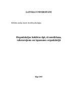 Research Papers 'Organizācijas kultūras tipi, tā noteikšana, raksturojums un izpausmes organizāci', 1.
