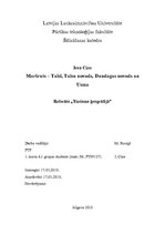 Research Papers 'Maršruts - Talsi, Talsu novads, Dundagas novads un Usma', 1.
