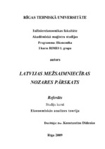 Research Papers 'Latvijas mežsaimniecības nozares apskats', 1.