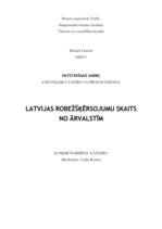 Research Papers 'Latvijas robežšķērsotāju skaits no ārvalstīm (prognozēšana)', 1.