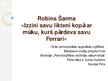 Presentations 'Robins Šarma', 1.