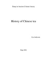 Essays 'History of Chinese Tea', 1.