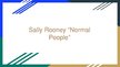Presentations 'Sally Rooney "Normal People" Presentation about a book', 1.