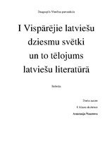 Research Papers 'Pirmie latviešu dziesmu un deju svētki', 1.