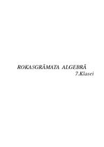 Summaries, Notes 'Algebras rokasgrāmata 7.klasei', 1.