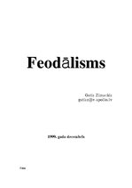 Research Papers 'Feodālisms', 1.