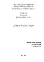Research Papers 'Ētika un politikas teorija', 1.