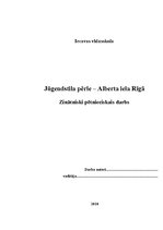 Research Papers 'Jūgendstila pērle - Alberta iela Rīgā', 1.