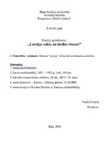 Essays 'Termina "Latvija" vēsturiskā izcelšanās un attīstība', 1.