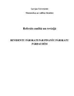 Research Papers 'Revīzija', 1.