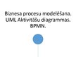 Presentations 'Biznesa procesu modelēšana. UML aktivitāšu diagrammas. BPMN', 1.
