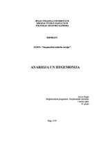 Research Papers 'Anarhija un hegemonija', 1.