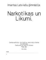 Research Papers 'Narkotikas un likumi', 1.