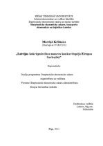 Term Papers 'Latvijas kokrūpniecības nozares konkurētspēja Eiropas Savienībā', 1.