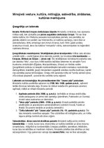 Summaries, Notes 'Minojiešu vēsture, kultūra, mitoloģija, sabiedrība un kultūras mantojums', 1.