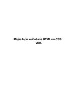 Research Papers 'Mājas lapu veidošana HTML un CSS vidē', 1.