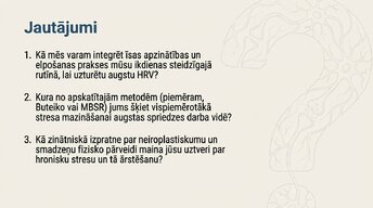 Presentations 'Kā meditācija un relaksācijas tehnikas uzlabo smadzeņu darbību', 14.