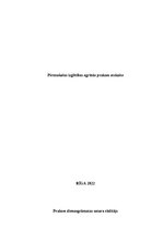 Practice Reports 'Pirmsskolas izglītības agrīnās prakses atskaite', 1.
