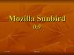 Presentations 'Programma "Mozilla Sunbird"', 1.
