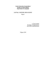 Essays 'Latvia - Country and Society', 1.