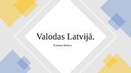 Presentations 'Valodas un dialekti Latvijā', 1.
