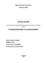 Research Papers 'Latvijas iedzīvotāji un to nodarbinātība', 1.