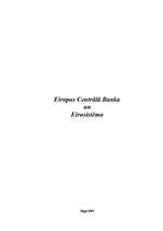 Research Papers 'Eiropas Centrālā banka un Eirosistēma', 1.