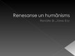 Presentations 'Renesanse un humānisms', 1.