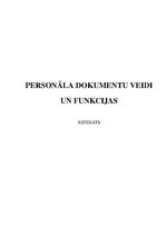 Research Papers 'Personāla dokumentu veidi un funkcijas', 1.