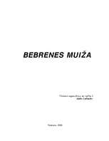 Research Papers 'Bebrenes muiža', 1.