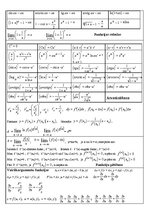 Summaries, Notes 'Matemātikas formulas augstskolā 1.kursam', 1.